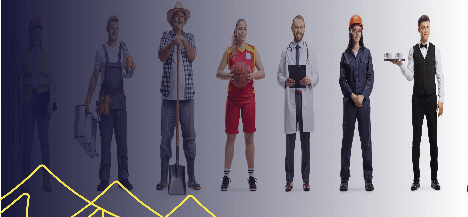 career people standing